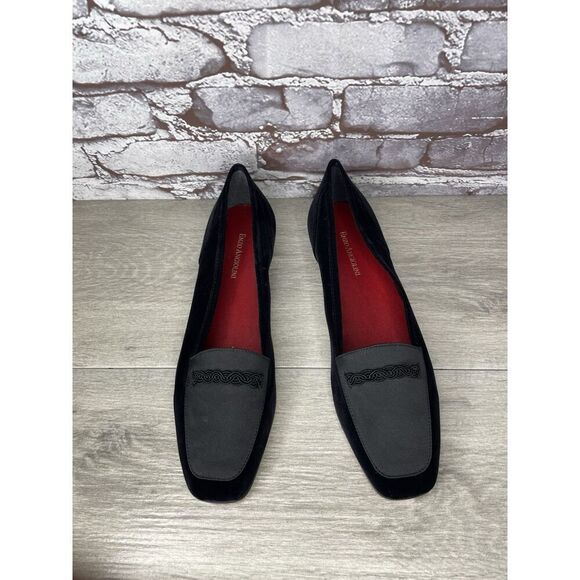 Enzo Angiolini Gray Black Suede Slip On Dress Flats Women’s Sz 10M US/40.5EU - Picture 10 of 16